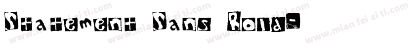 Statement Sans Bold字体转换